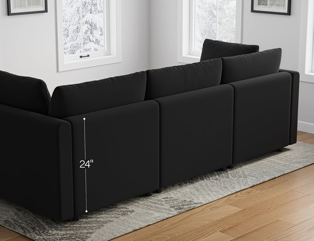 Txtin's Sectional Couches for Living Room U Shaped Cloud Couch with Ottoman Deep Plush 5 Seats Sofa Modern Sofa for Apartment