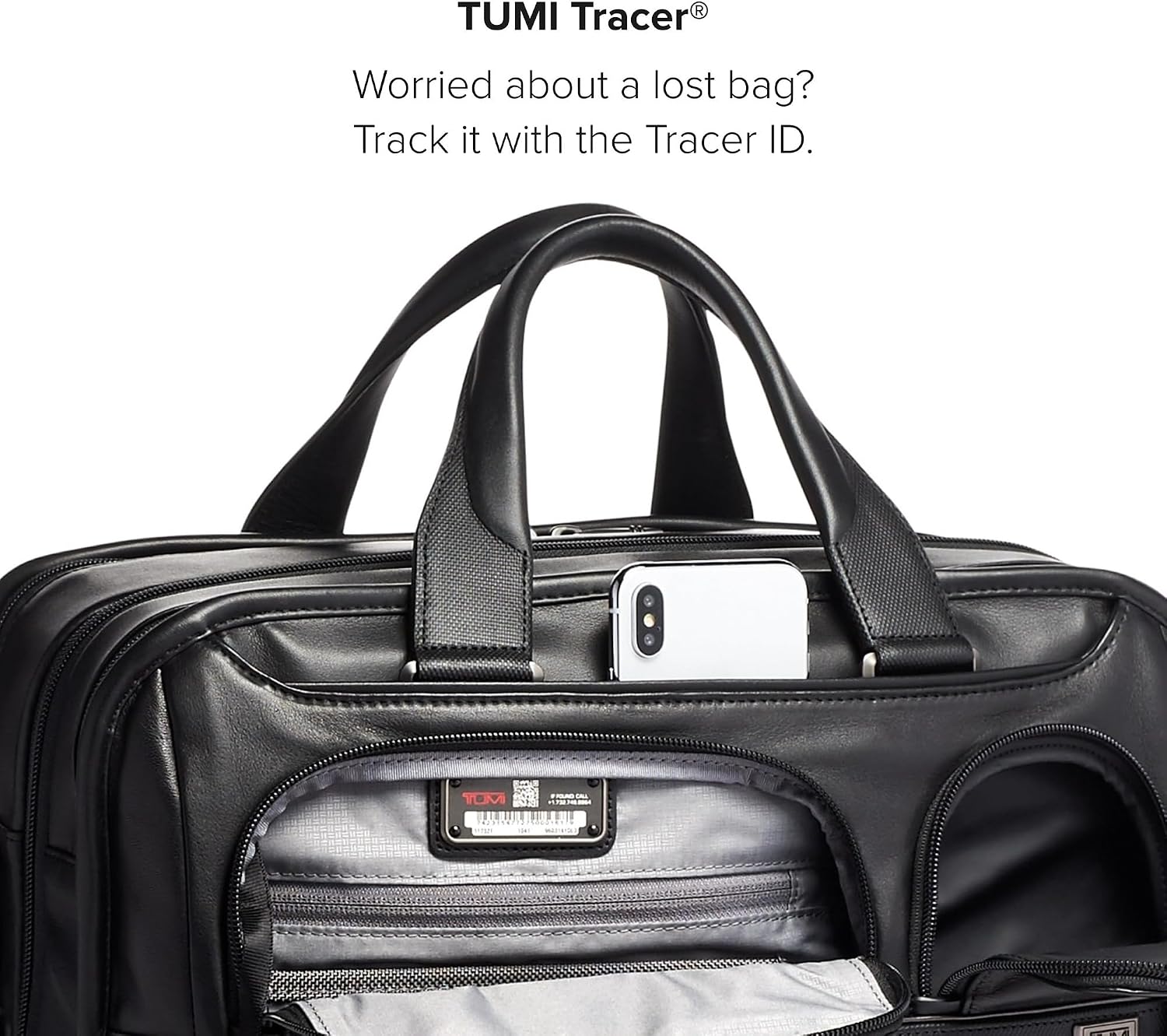 TUMI - Alpha Medium 15' Expansion Laptop Briefcase - Professional Briefcase for Commute or Travel - Padded Compartment Fits up to 15' Screen - Black Leather