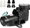 Hitgrand 2HP Self Primming Pool Pump, Inground Above Ground Swimming Pool Pump Upgraded 110V/220V Dual Voltage, 1500W 60HZ Single Speed Pumps with Strainer Basket Silent Operation