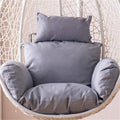 Egg Chair Cushion, Soft and Comfortable Hanging Basket Chair Cushion, Outdoor Recreation Egg Swing Chair Cushion(Gray)