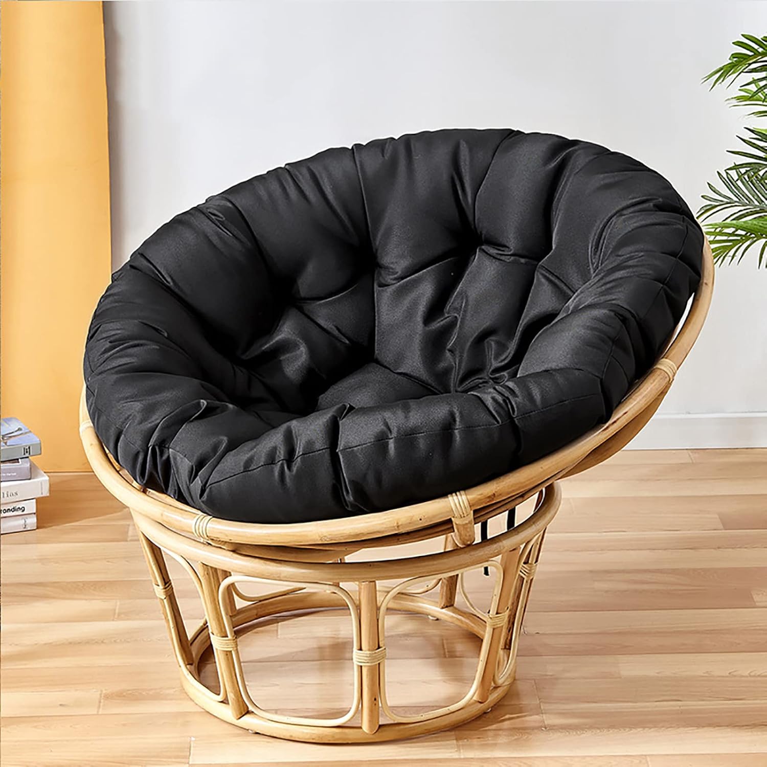 Thickened Overstuffed Round Chair Cushion - Soft and Comfortable Seat Cushion for Hanging Egg Chair, Swing, Rocking Chair - Indoor Outdoor Patio Furniture Accessory