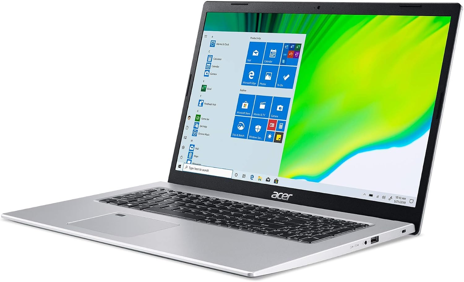 acer Aspire 5 A517-52-59SV, 17.3' Full HD IPS Display, 11th Gen Intel Core i5-1135G7, Intel Iris Xe Graphics, 8GB DDR4, 512GB NVMe SSD, WiFi 6, Fingerprint Reader, Backlit Keyboard