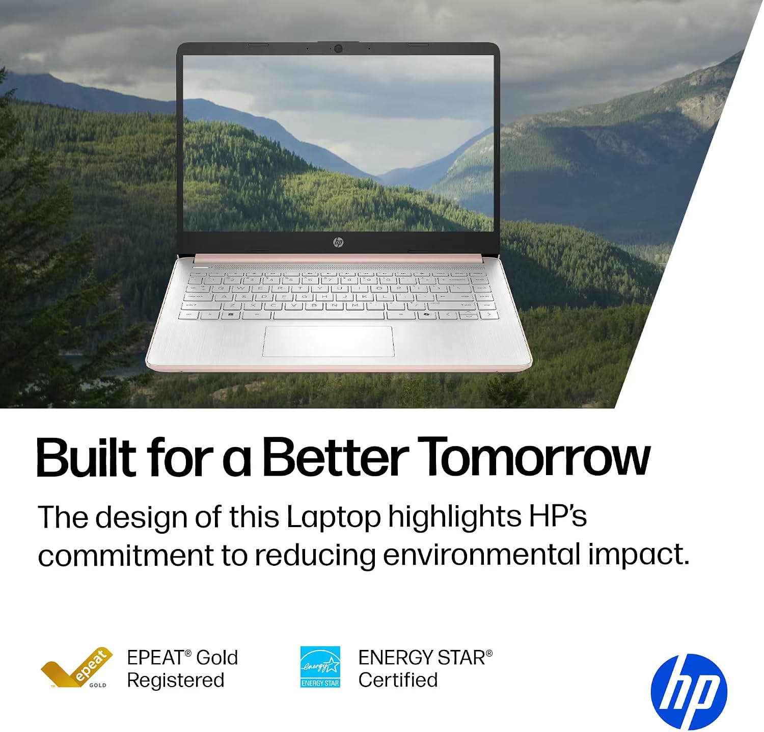 HP 14' Rose Gold Laptop for Student Business 2026, Intel CPU, Light & Slim, Fast, Office 365 Included, 16GB RAM,64GB eMMC, 4K Graphics, w/Accessories, Windows 11S