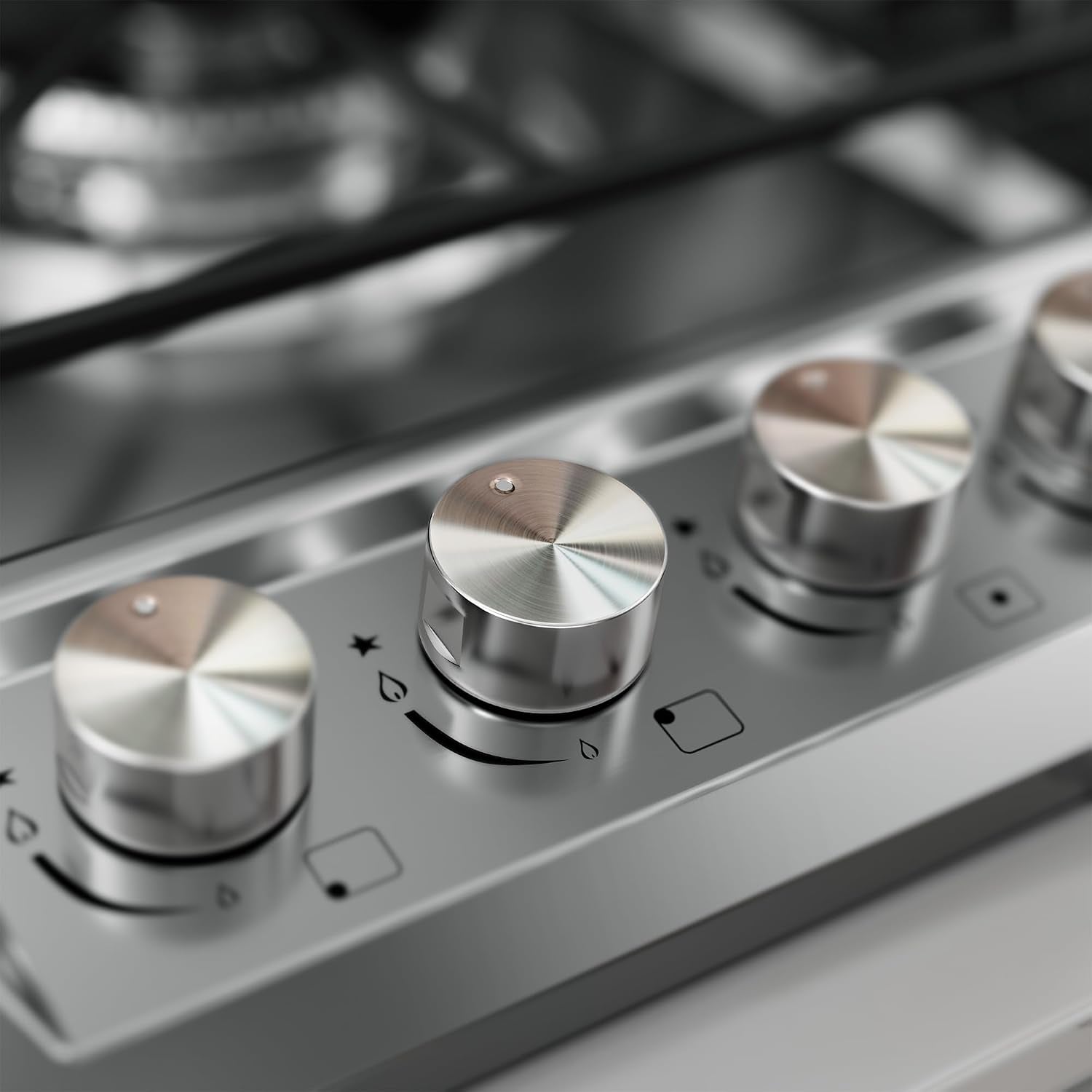 Empava 36' Recessed Gas Stove Cooktop with 5 Italy SABAF Sealed Burner NG/LPG Convertible in Stainless Steel