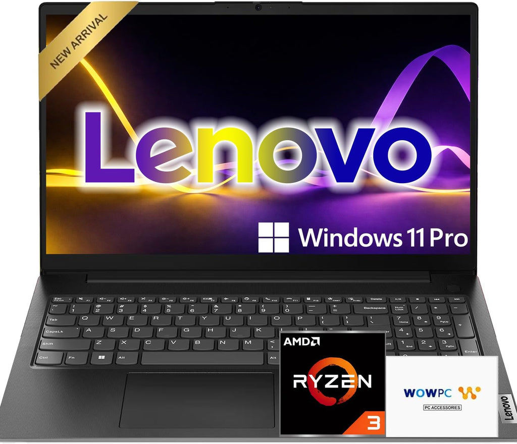 Lenovo V15 2026 Student & Business Laptop, AMD Ryzen 3 7320U (Beats i7-1160G7), 15.6' FHD IPS Display, 16GB RAM, 256GB SSD, Ethernet Port RJ-45, Windows 11 Pro, Business Black