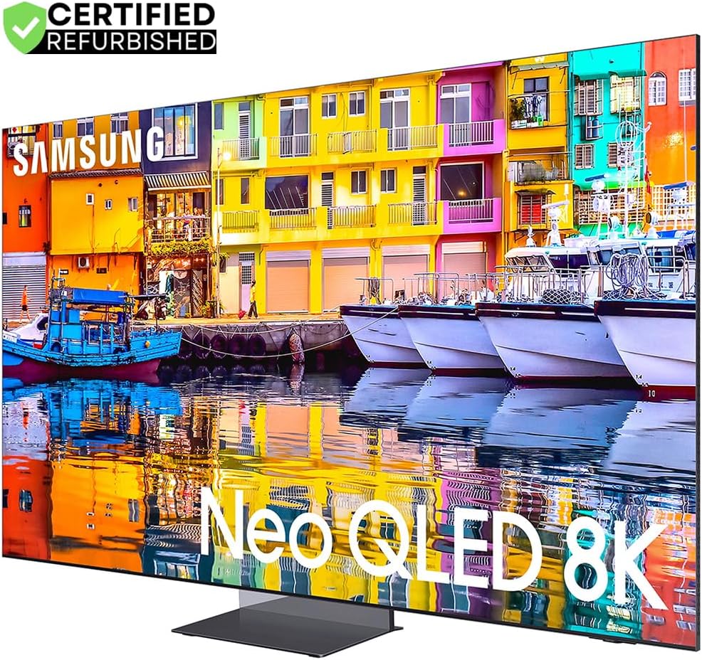 Samsung (Refurbished QN65QN900DFXZA 65 Inch Neo QLED 8K Smart TV 2024 2024 Bundle with 2 YR CPS Enhanced Protection Pack (Renewed)