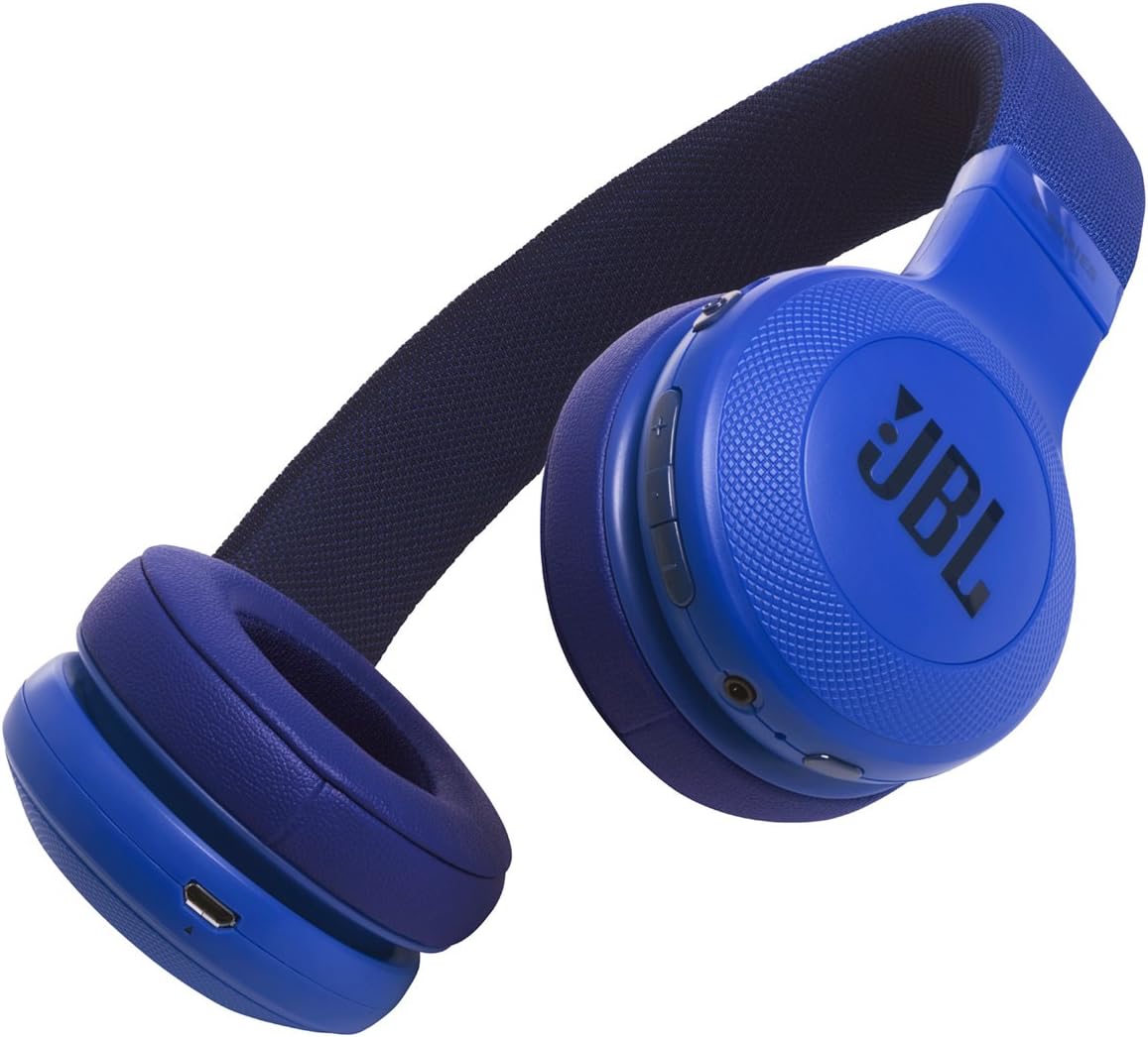 JBL E45BT On-Ear Wireless Headphones (Blue)