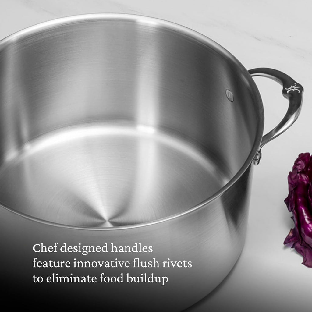 Thomas Keller Insignia by Hestan - Stainless Steel 12 Quart Stock Pot, Induction Cooktop Compatible