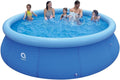 12ft x 36in Inflatable Swimming Pool, Outdoor Above Ground Blow Up Pool, Top Ring Easy Set Pool
