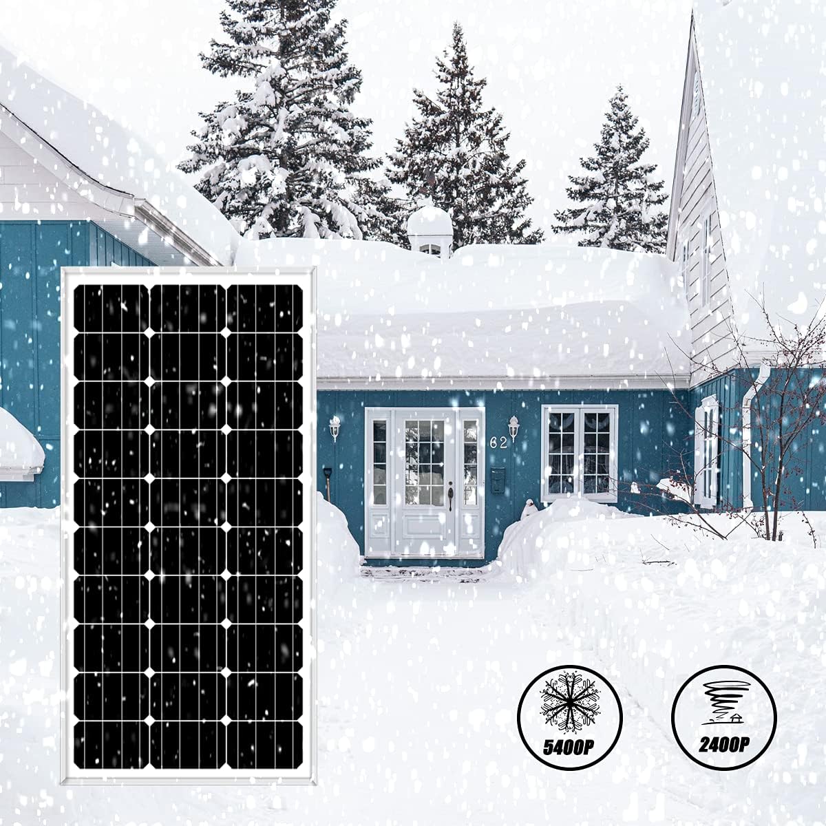 1000W 12V Wind Solar Kit Complete Off Grid System with 2 * 100ah Lifepo4 Battery & 3000W Power Inverter -400W Wind Turbine Generator + 600W Solar Panels