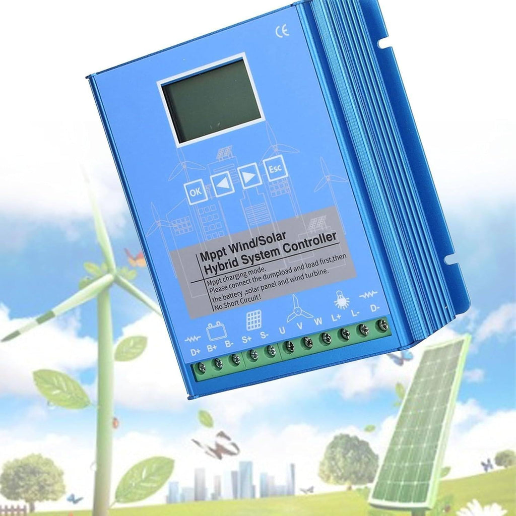12000W-18000W Wind Solar Hybrid Charge Controller with Dump Load for max 20000W Wind Turbine Generator 6000W Solar Panel 12V 24V Battery Auto MPPT Charge Boost Charging Regulator,12000W-24V