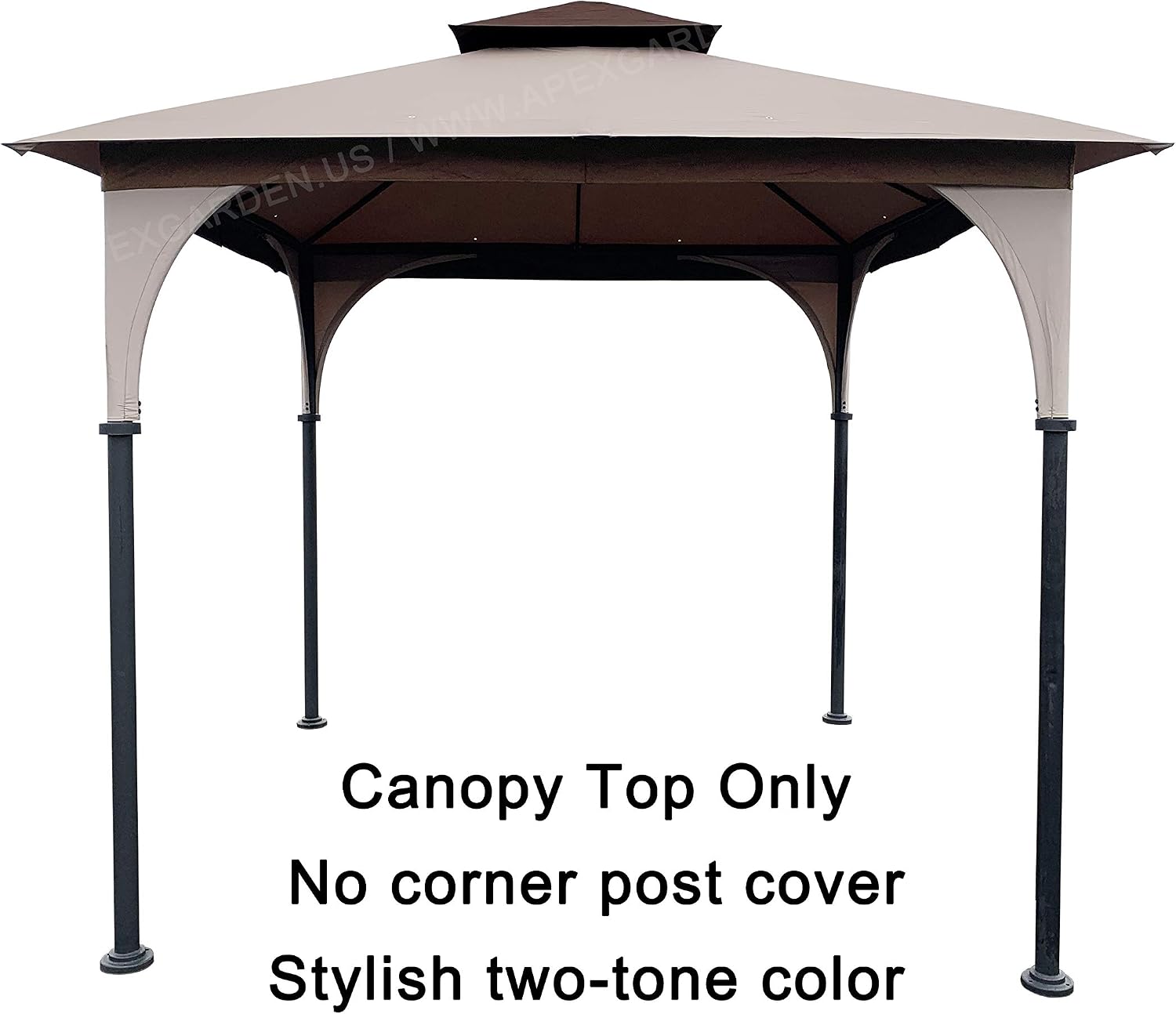 APEX GARDEN Replacement Canopy Top for 8' x 8' Gazebo #L-GZ375PST, L-GZ375PST-3