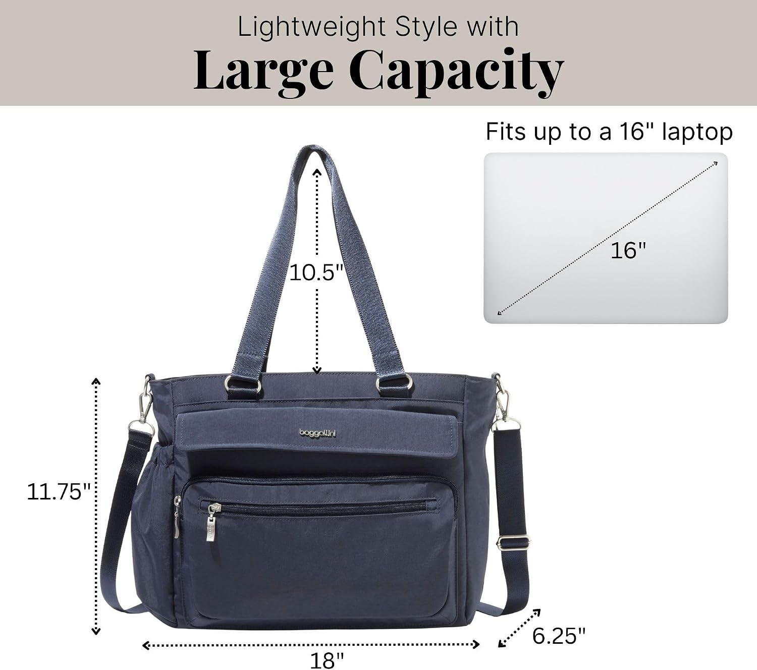 Baggallini Modern Laptop Tote
