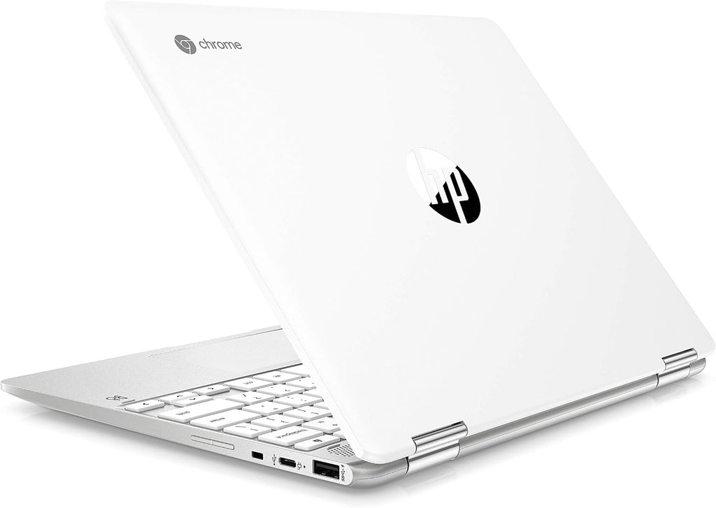HP Chromebook x360 12b-ca0010nf Convertible and Touchscreen Laptop 12'' HD IPS Silver (Intel Celeron, 4 GB RAM, 32 GB eMMC, AZERTY, Chrome OS)