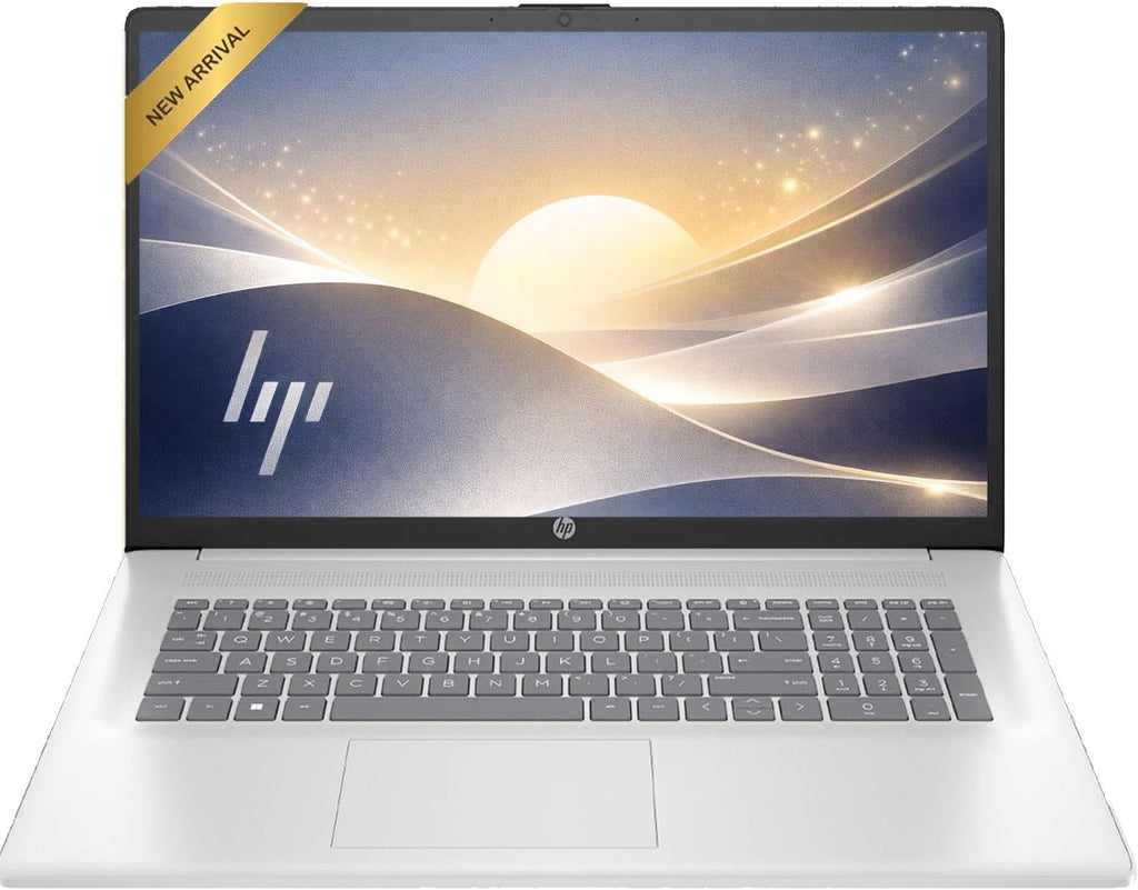 HP 17.3 inch Laptop with Lifetime Office 365 for The Web, Intel 13th 8 Cores i3 CPU (Beat 11th i5), 16GB RAM, 1TB PCIe SSD Storage, 10 Key Number Pad, Windows 11, No Mouse