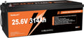 24V 300AH (314Ah) LiFePO4 Lithium Battery 7680Wh Built-in 200A BMS Low-Temp Protection Rechargeable 15000+ Deep Cycle Battery Perfect for Trolling Motors, RV, Marine, Solar, Backup Power, Off-Grid