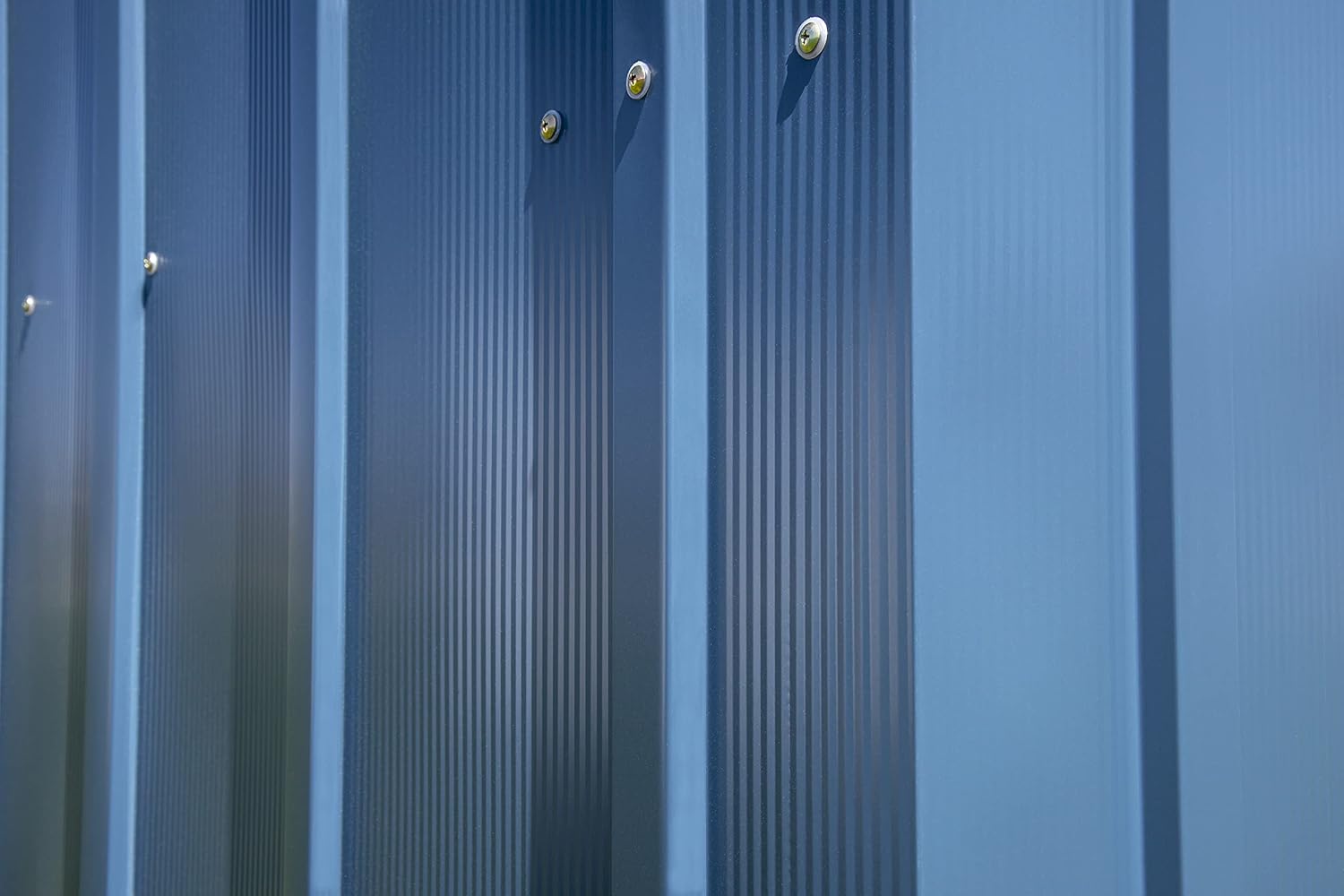 Arrow Classic Steel Storage Shed, 10x14, Blue Grey