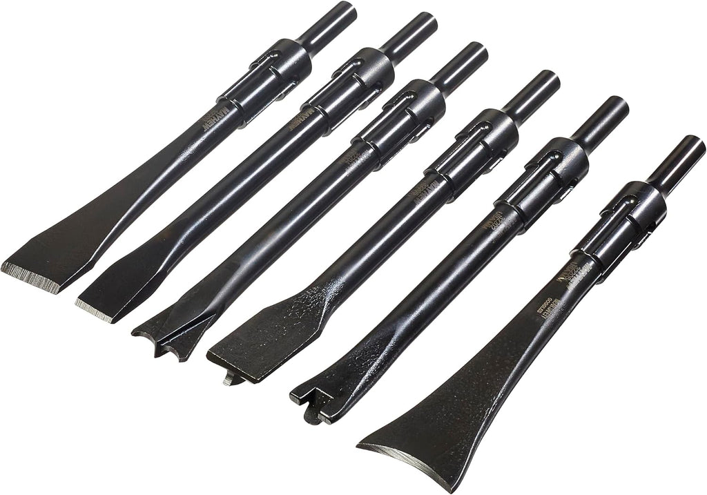 Mayhew Tools 32200 Pneumatic Tool Set, 6-Piece Non-Turning, Black Oxide Finish