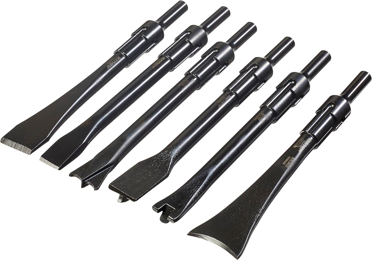 Mayhew Tools 32200 Pneumatic Tool Set, 6-Piece Non-Turning, Black Oxide Finish