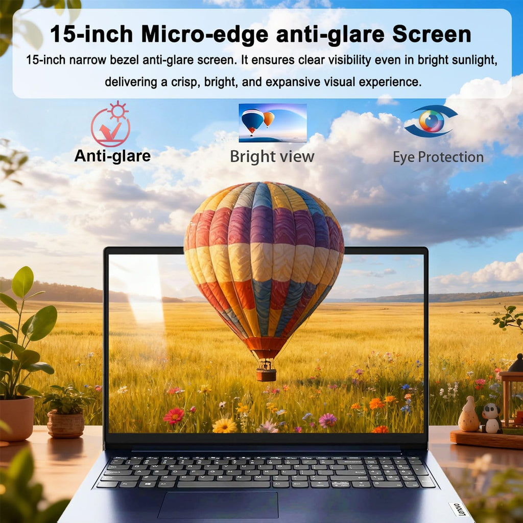 IdeaPad Slim • 15.6' Business Laptop with Microsoft 365 Included • 12GB DDR4RAM • 1.2TB Storage (256GB SSD + 1TB OneDrive) • Intel 4 Core • Privacy Shutter • Dolby Audio • Copilot AI • Windows 11