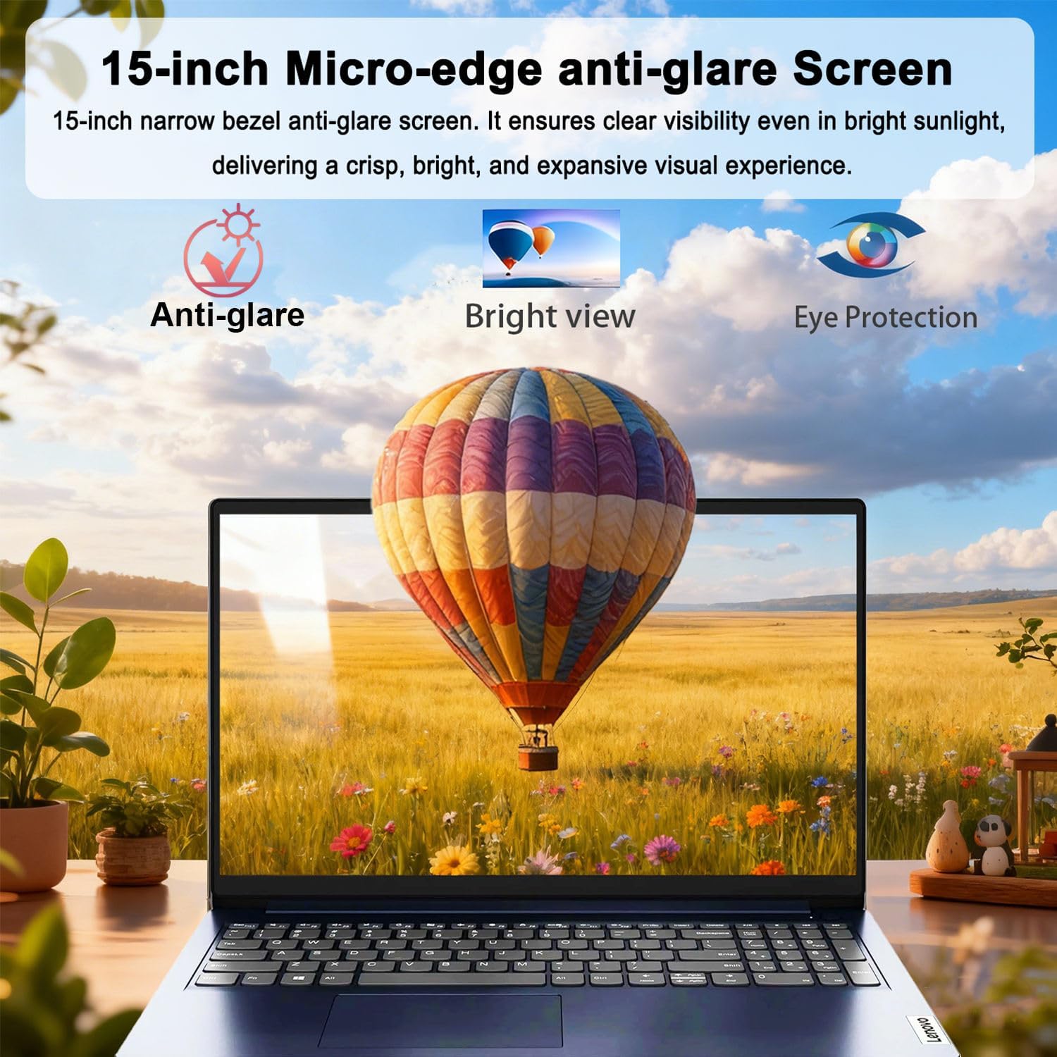IdeaPad Slim • 15.6' Business Laptop with Microsoft 365 Included • 12GB DDR4RAM • 1.2TB Storage (256GB SSD + 1TB OneDrive) • Intel 4 Core • Privacy Shutter • Dolby Audio • Copilot AI • Windows 11