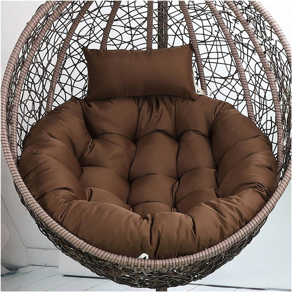 Egg Chair Cushion 125size (Diameter: 115cm) Thickened Hanging Chair Cushion, Excellent Elasticity, not Easily Deformed or collapsed; Zipper Design for Easy Removal and Washing.
