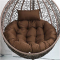 Egg Chair Cushion 125size (Diameter: 115cm) Thickened Hanging Chair Cushion, Excellent Elasticity, not Easily Deformed or collapsed; Zipper Design for Easy Removal and Washing.