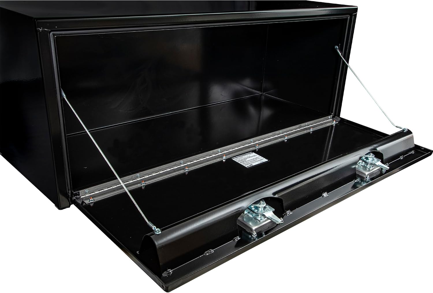 Buyers Products 1702310 Black Steel Underbody Truck Box with T-Handle Latch, 18 x 18 x 48 Inch, Contractor Toolbox With Durable Lock, Job Tool Chest For Storage And Organization