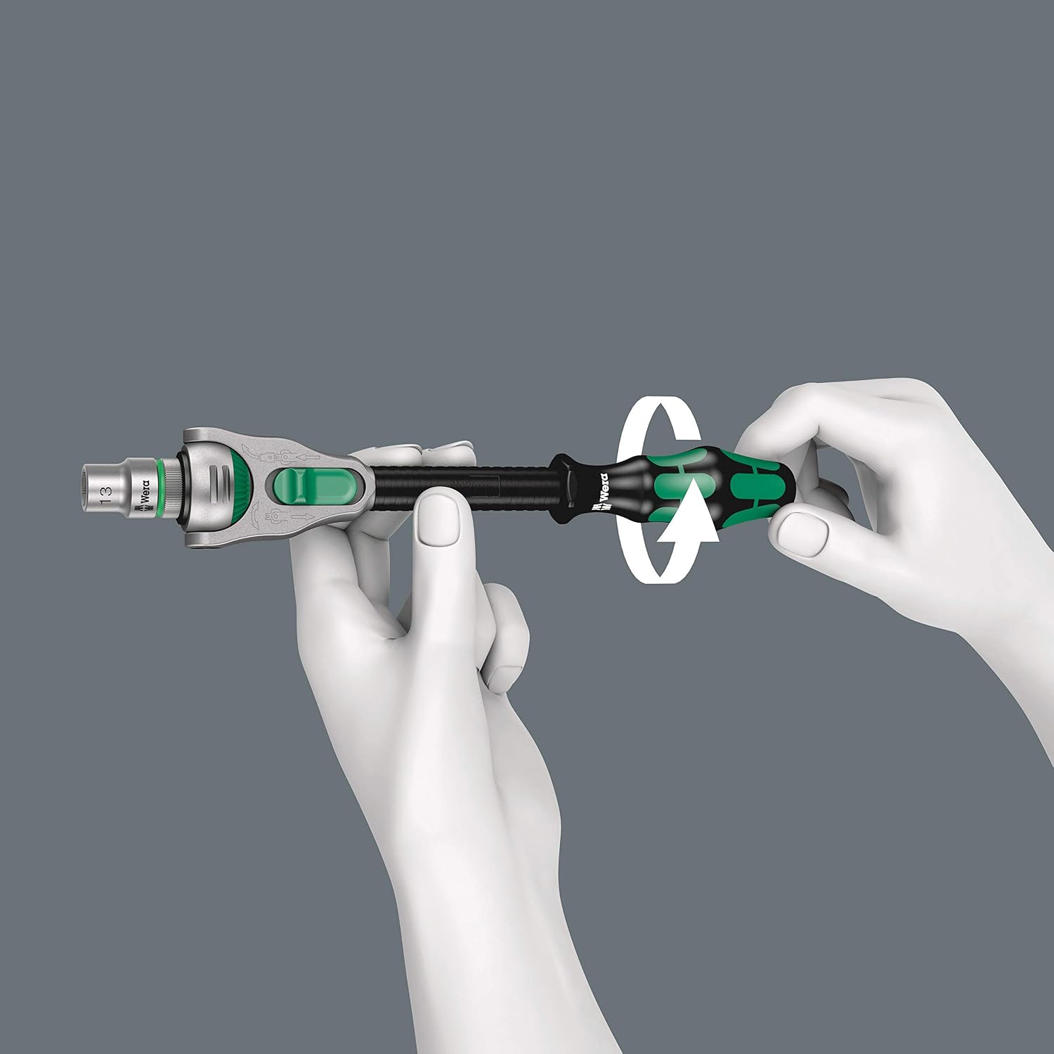 Wera 05004016001 8100 SA 6 Zyklop Metric Speed Ratchet Set, 28 Piece, 1/4' Drive
