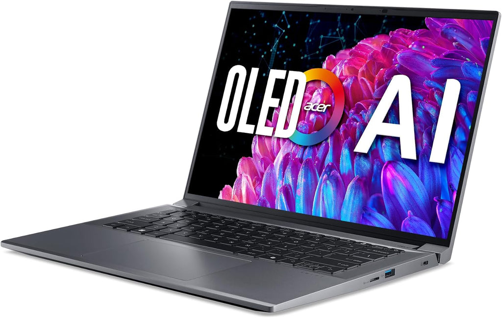 Acer Swift X 14 Laptop | 14.5' OLED 2880 x 1800 120Hz Calman Verified | Unlock AI Experiences | Intel Core Ultra 7 Processor 155H | NVIDIA GeForce RTX 4060 | 16GB LPDDR5X | 1TB SSD | SFX14-72G-77NJ