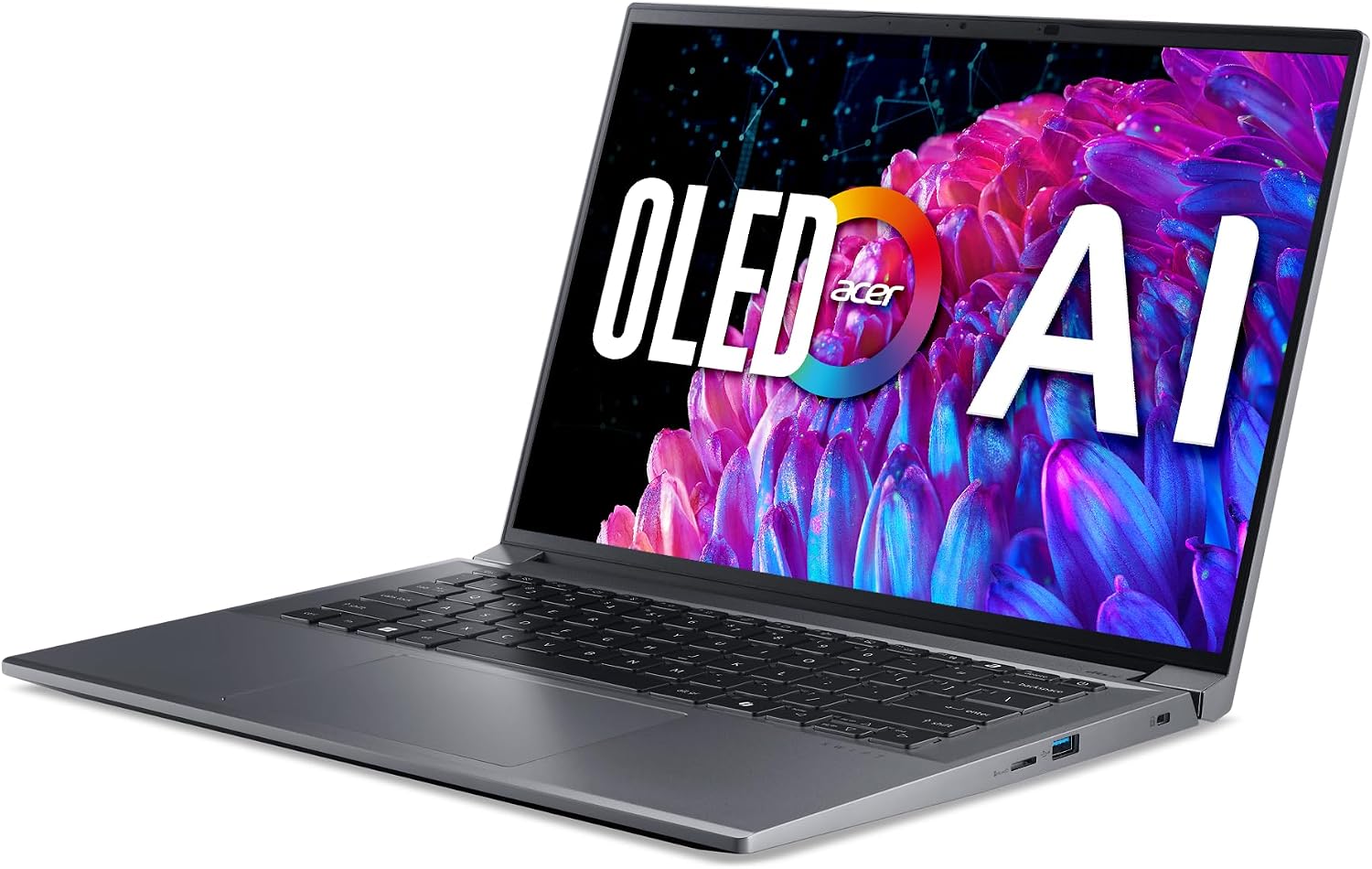 Acer Swift X 14 Laptop | 14.5' OLED 2880 x 1800 120Hz Calman Verified | Unlock AI Experiences | Intel Core Ultra 7 Processor 155H | NVIDIA GeForce RTX 4060 | 16GB LPDDR5X | 1TB SSD | SFX14-72G-77NJ