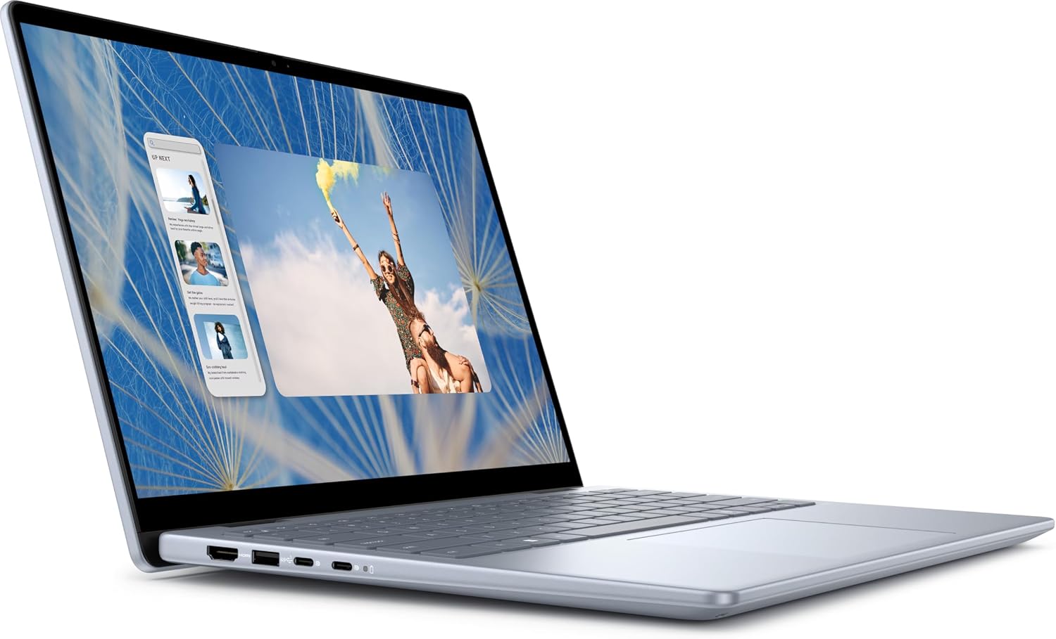 Dell 2025 Inspiron 14 2-in-1 14' WUXGA IPS Touch Laptop 6-Core AMD Ryzen 5 8640HS Radeon Graphics 16GB DDR5 512GB NVMe SSD USB-C w/DP WiFi AX BT Webcam HDMI1.4 Backlit KB Fingerprint Windows 11 Home