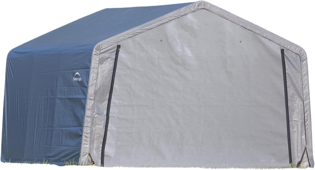 ShelterLogic Replacement Cover Kit (Frame Not Included) 12x12x8 Peak Gray 90505 (7.5oz Gray)