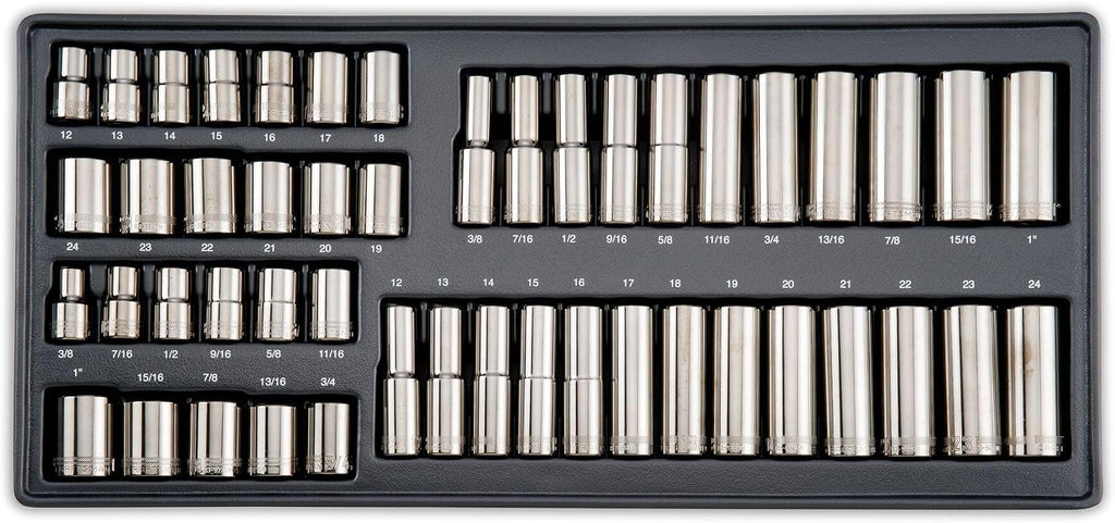 CRAFTSMAN OVERDRIVE 284-Piece Gunmetal Chrome Mechanics Tool Set, Standard SAE/Metric Socket Set, with Hard Case (CMMT99284)