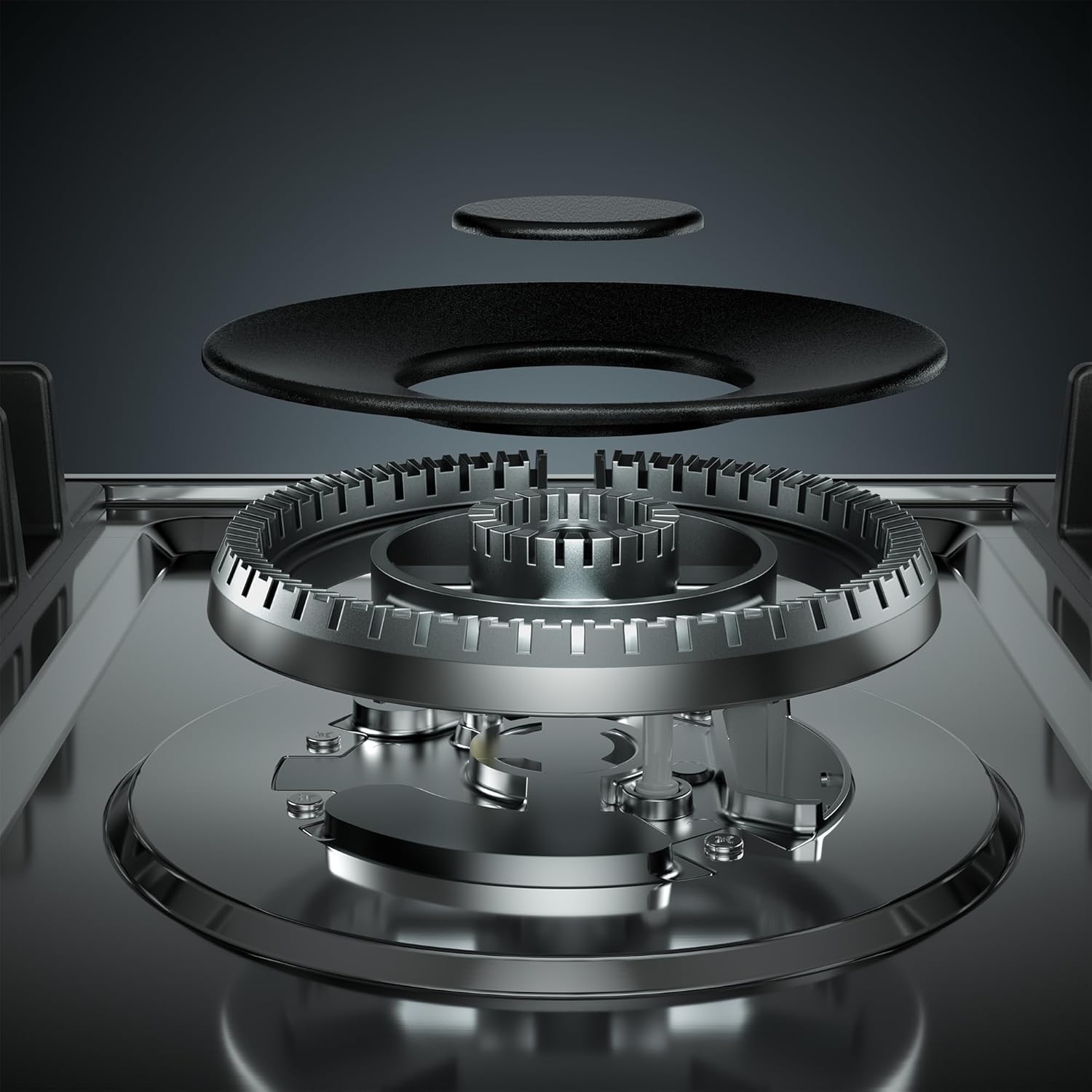 Empava 36' Recessed Gas Stove Cooktop with 5 Italy SABAF Sealed Burner NG/LPG Convertible in Stainless Steel