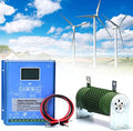 QIANG Off Grid with Unloader Hybrid Wind Solar Controller Auto 12v 24v 48v Battery Mppt Charge Boost Float of Wind Turbine Generator Solar Panel Home Street Light Controller 3000W-12V