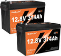 2 Packs 12V 300Ah (314Ah) LiFePO4 Battery 200A BMS 3840Wh Lithium Iron Phosphate Battery Up to 15000+ Deep Cycles Perfect for RV Camping Marine Solar Energy Storage Backup Power