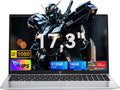 MALLRACE 2026 Gaming Laptop,17.3Inch AMD Ryzen 3 4300U (4C/4T, Beat Intel Processor N100,up to 3.7GHz) 16GB DDR4 RAM 512GB SSD Business Computer with Webcam,Type-C,62.7Wh Battery,Numeric KB,Silver