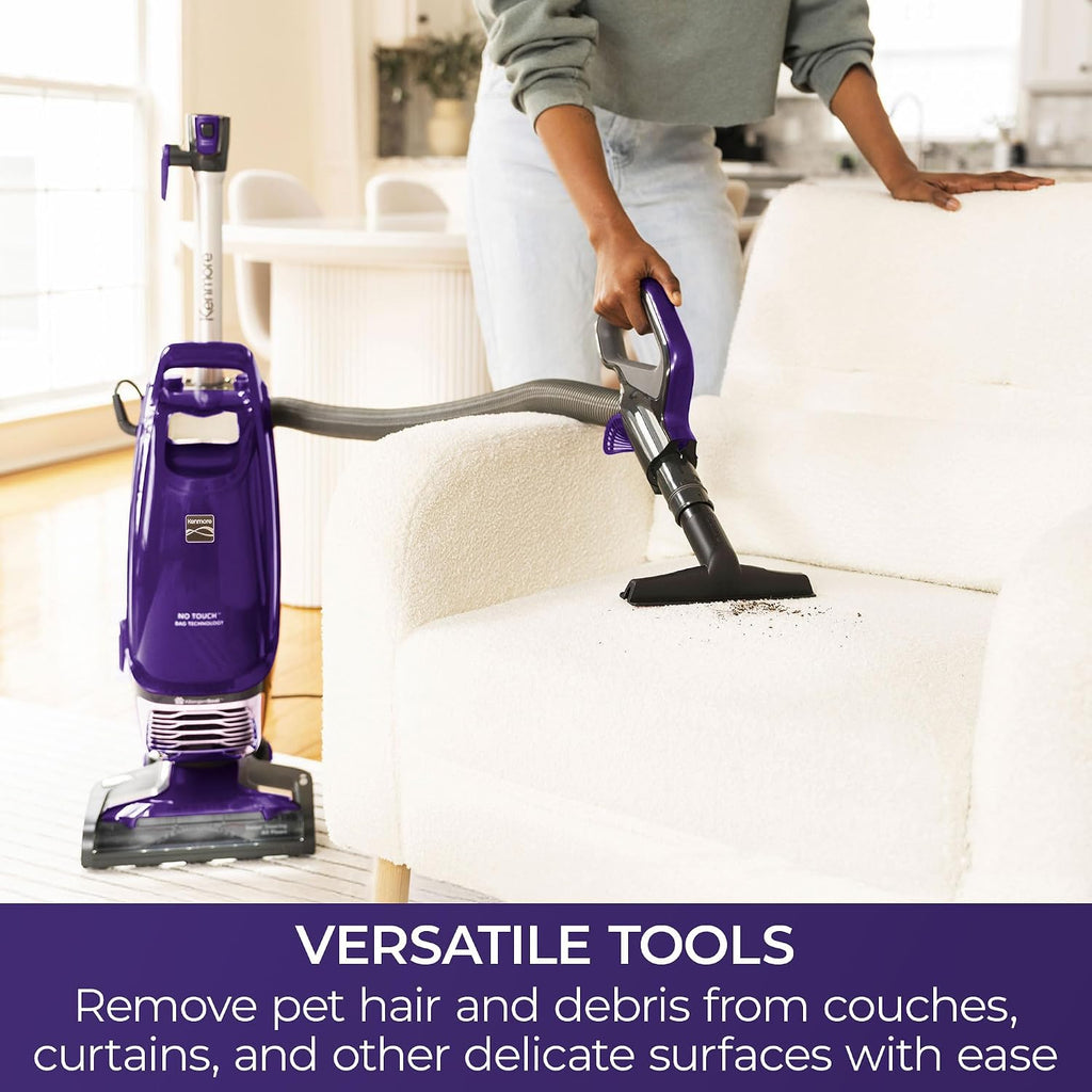 Kenmore BU4018 Intuition Bagged Upright Vacuum Lift-Up Carpet Cleaner 2-Motor Power Suction with HEPA Filter,3-in-1 Combination, Upholstery Tool for Hardwood Floor, Pet Hair, Purple