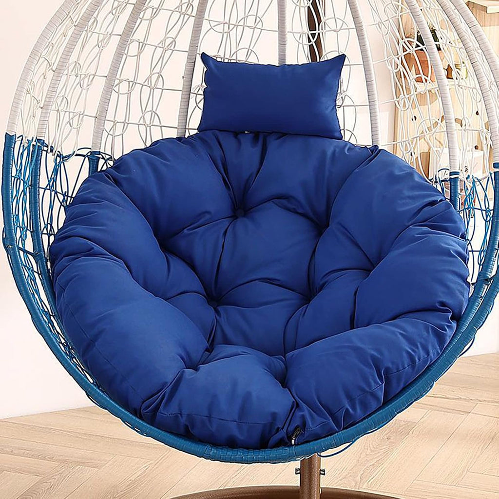 HUHJYUGE Hanging Egg Chair Cushion, Swing Seat Cushio Breathable, Rocking Chairs Seat Cushion Pad, Detachable, Sun-Resistant, Water-Resistant, for Outdoor Garden Patio Yard (B 115cm/45.2in)