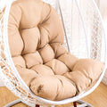 HUHJYUGE Hanging Basket Seat Cushion, Hanging Egg Chair Cushions, Hammock Chair Cushions, Thick Nest Back Pillow, Not-Slip, Washable, for Outdoor Patio Garden Swing Chair Cushion Seat Pads