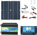 Solar Panel Kit with Inverter and Charge Controller - 50W 12V Off-Grid Solar Generator for Home, RV, Camping, 3000W Power Solution