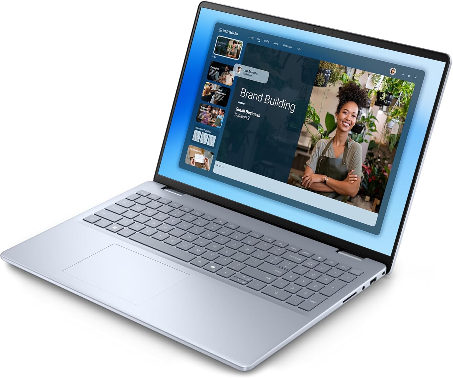 Dell Inspiron 16 Business Laptop PC, 16' FHD+ Touchscreen, Intel 10-Core 7 150U (5.4 GHz Turbo), 16 GB DDR5, 1 TB SSD, Backlit Keyboard, Fingerprint Reader, Wi-Fi 6E, 1080p FHD Webcam, Windows 11 Pro