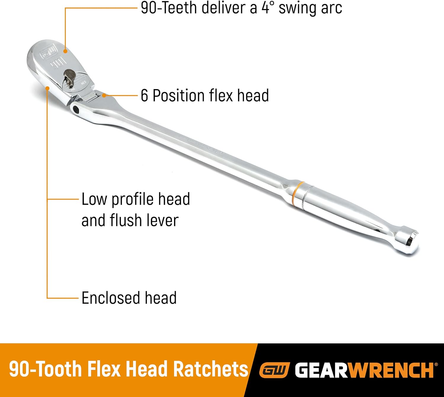 GEARWRENCH 18 Piece 1/4' 90T Ratchet & Drive Tool Set with EVA Foam Tray - 86520