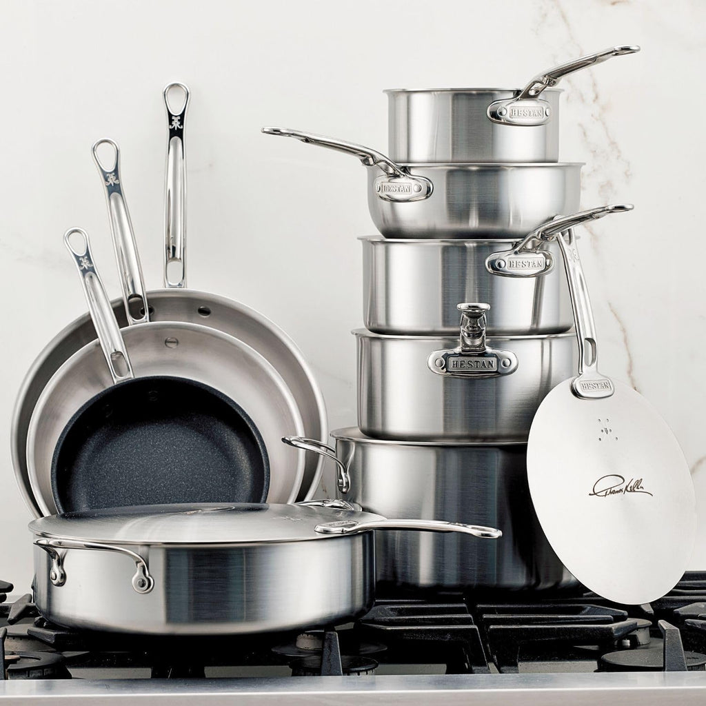 Thomas Keller Insignia by Hestan - Stainless Steel 11 Piece Cookware Set, Induction Cooktop Compatible