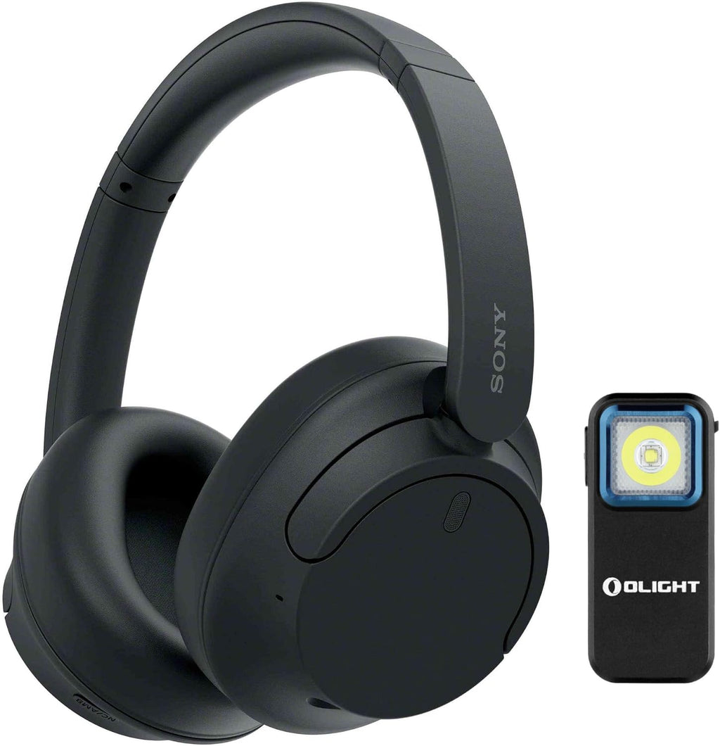 Sony WHCH720N Wireless Headphones (Black) Bundle with Oclip Clip-On Light (2 Items)