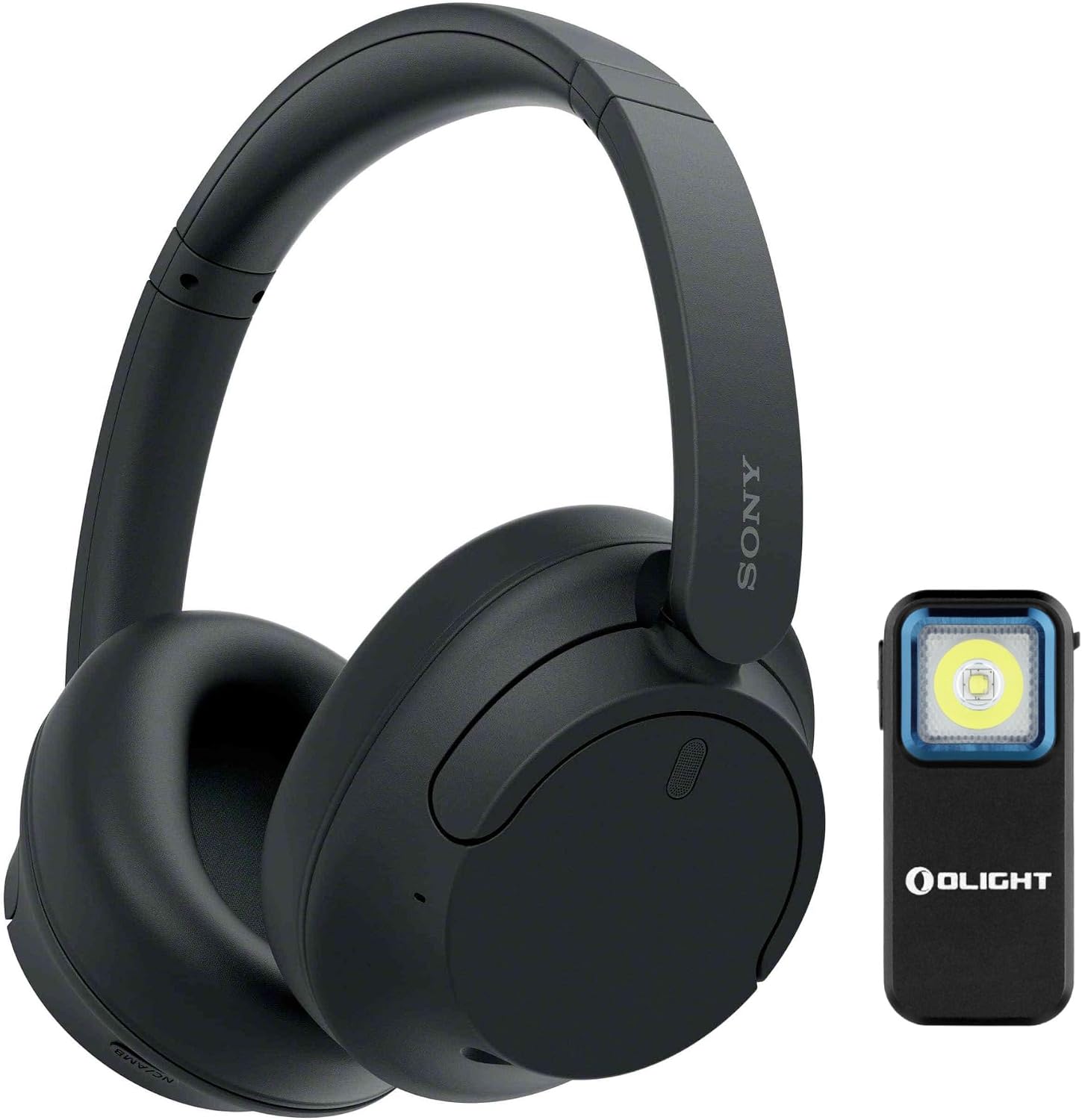 Sony WHCH720N Wireless Headphones (Black) Bundle with Oclip Clip-On Light (2 Items)