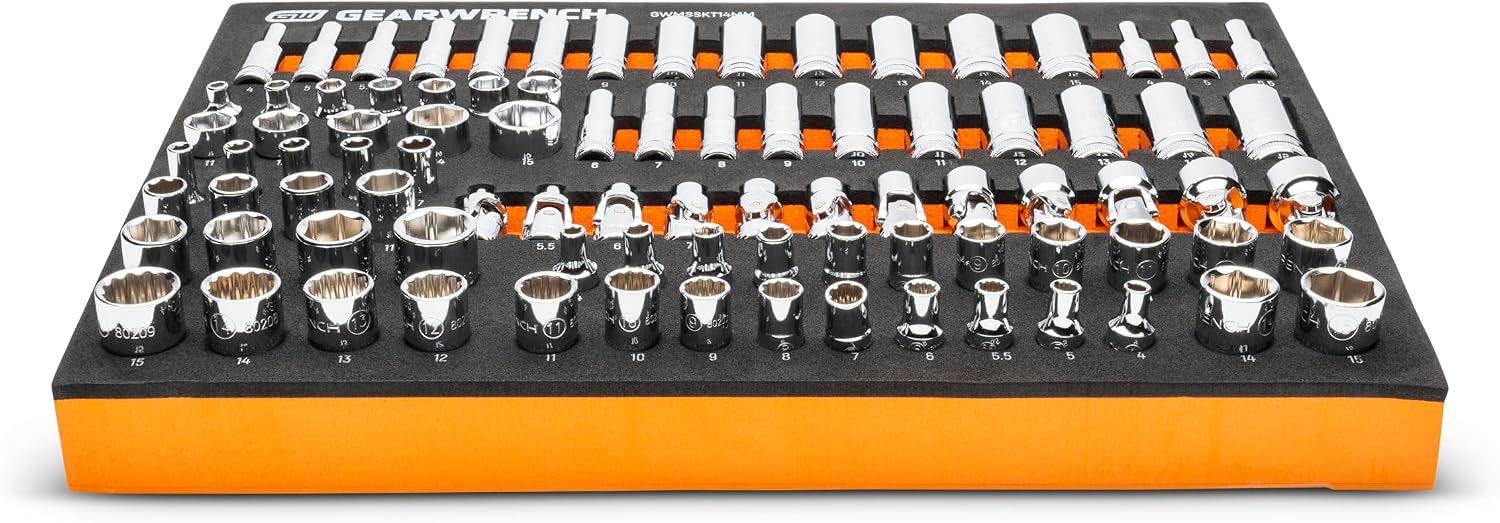 GEARWRENCH 791 Piece Master Mechanics Tool Set in Premium Modular Foam Trays with GSX Mobile Tool Storage | MEGAMODPRO