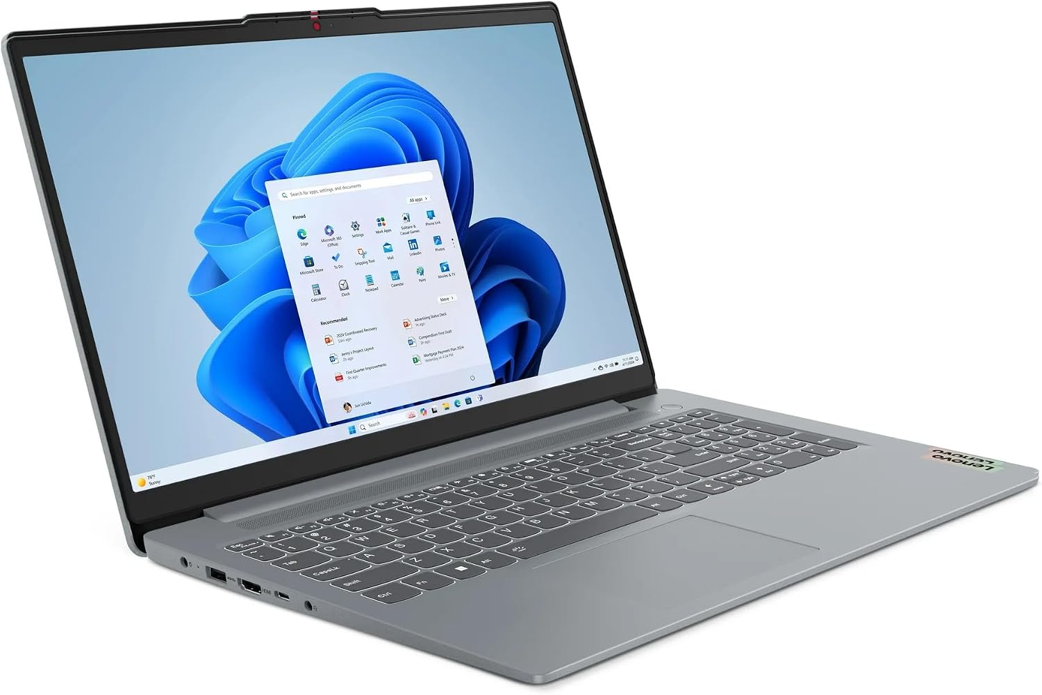 Lenovo IdeaPad 3i 15.6' FHD Touchscreen Laptop, Intel Core i7-1355U, 16GB LPDDR5 RAM, 1TB SSD, Intel Iris Xe Graphics, Backlit Keyboard, Wi-Fi 6, Win 11 Pro,Free Microsoft Office 2024 Lifetime License