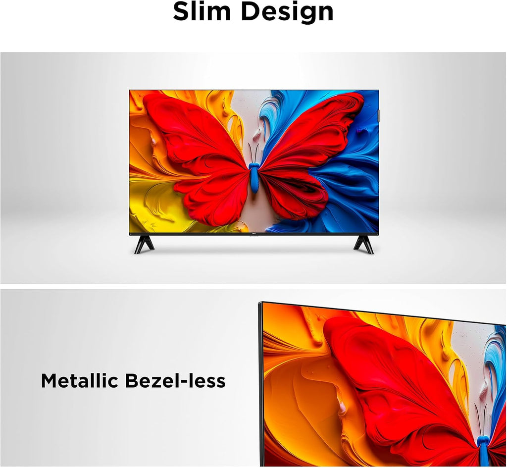 TCL 43S5K Television 43 Inch Smart TV QLED HDR 10 Google TV, Dolby Audio, Game Mode, Multiple Eye Care with Slim Design (2025 Model)